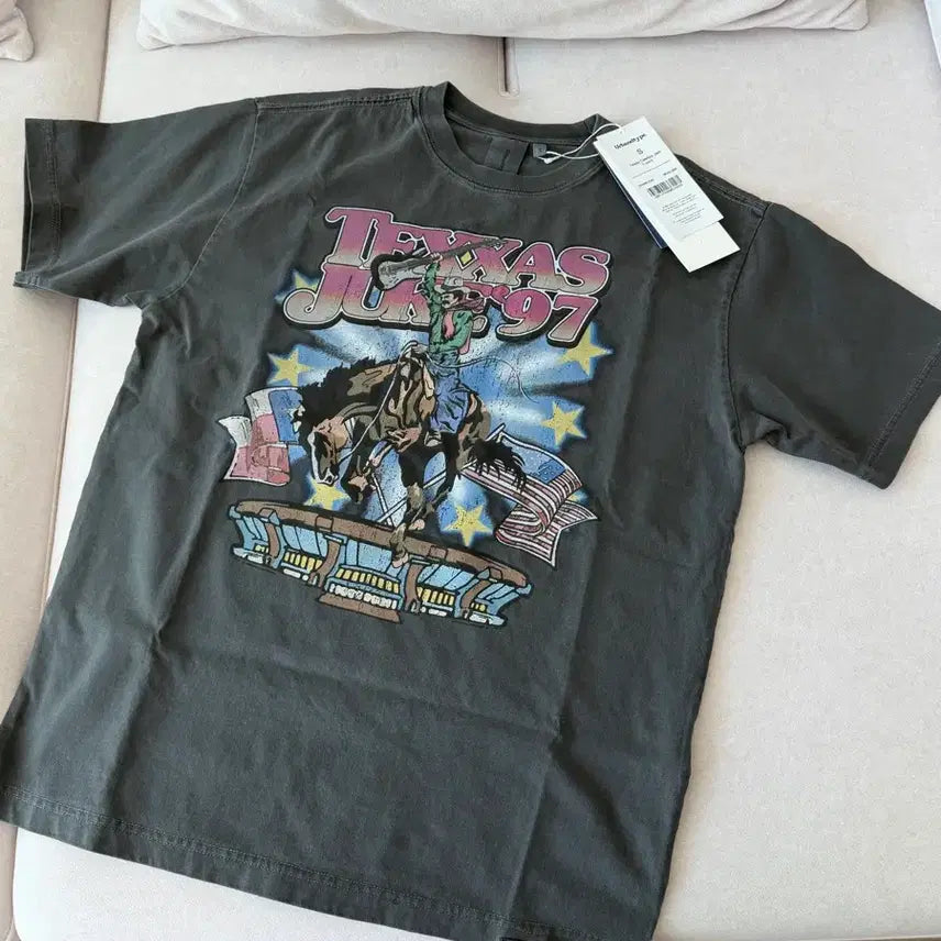 [BUNJANG] Urban Dita Type Texas Cowboy Short Sleeve T-Shirt (New) / (새상품) 어반디타입 텍사스 카우보이 반팔 티셔츠 S