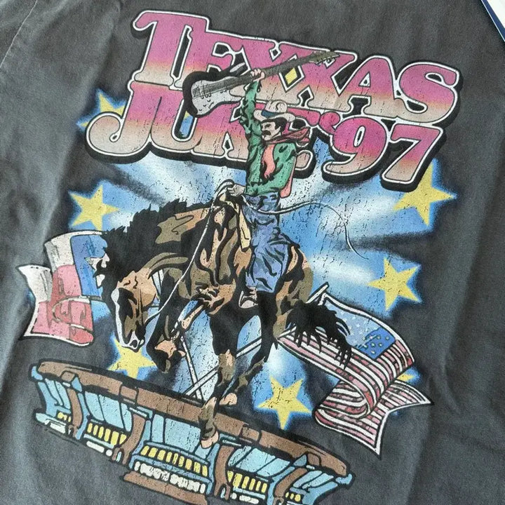 [BUNJANG] Urban Dita Type Texas Cowboy Short Sleeve T-Shirt (New) / (새상품) 어반디타입 텍사스 카우보이 반팔 티셔츠 S