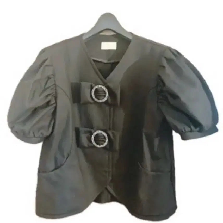 [BUNJANG] Sienne Ribbon Jacket Black / (급전)시눈 리본 자켓 블랙