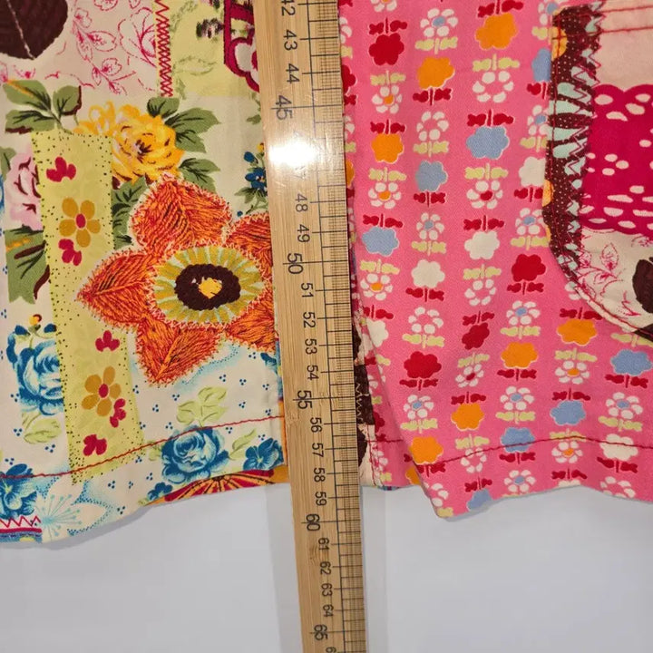 [BUNJANG] R. ROME Patchwork Floral Pattern Shirt Jacket / 패치워크 플라워 패턴 셔츠 자켓 [B20596]