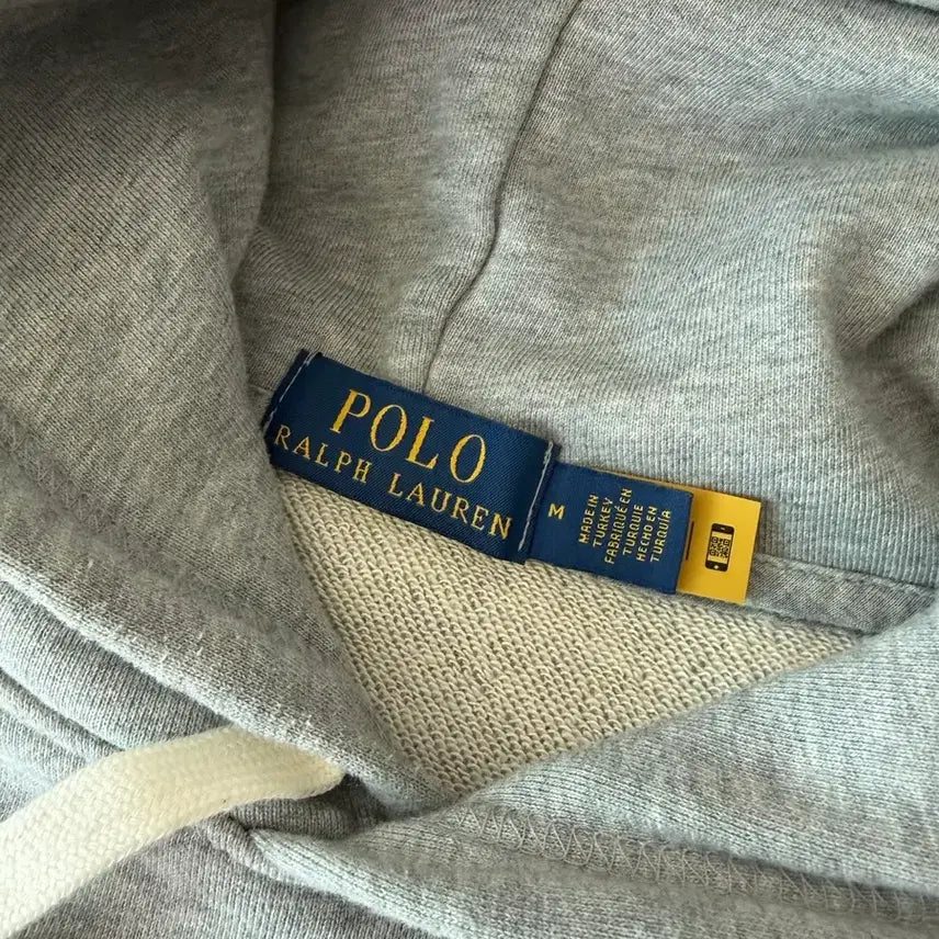 [BUNJANG] Polo Ralph Lauren Grey Hoodie M / (백화점판) 폴로 후드 그레이 후드티 M