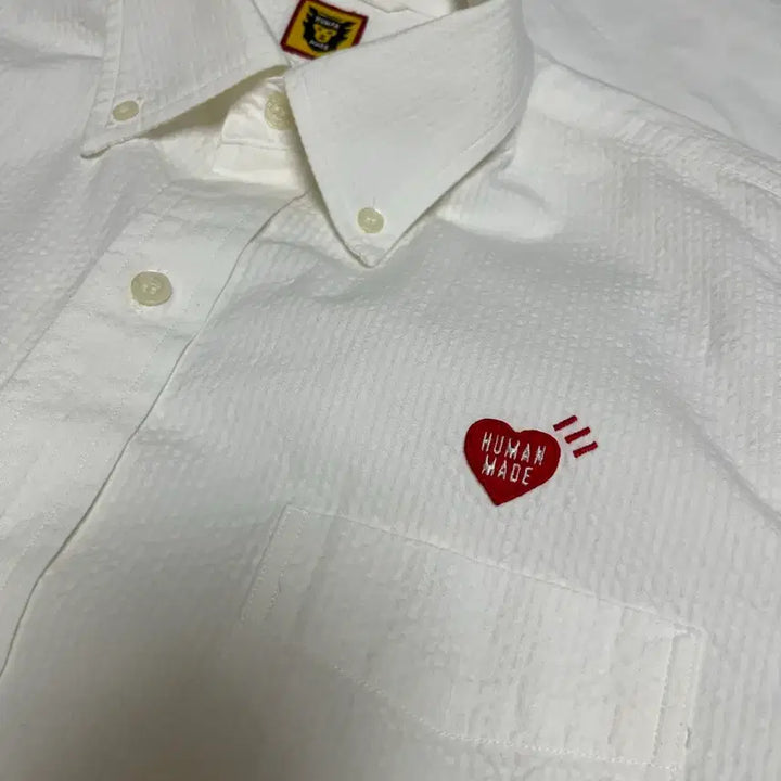 [BUNJANG] Human Made Seersucker Short Sleeve Shirt / 휴먼메이드 시어서커 반팔 셔츠