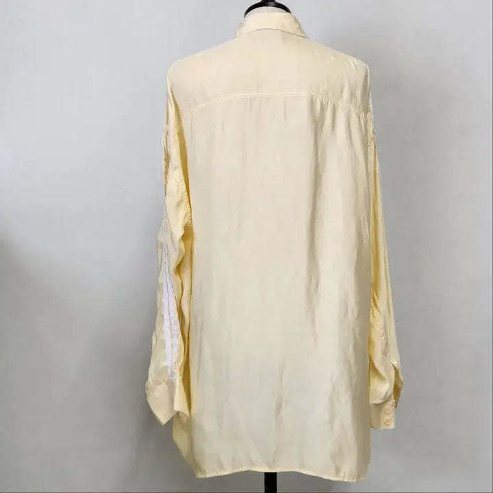[BUNJANG] Adidas Originals Satin Button-Up Shirt Medium / 아디다스 오리지널스 새틴 버튼업 셔츠 M