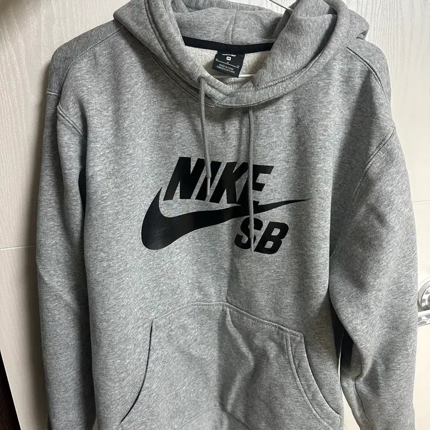 [BUNJANG] Nike SB Gray Fleece Hoodie / 나이키 SB 회색 기모 후드티