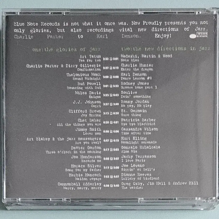 [BUNJANG] Blue Note Jazz Guide 2CD Compilation / CD 블루노트 재즈 가이드 2CD (수입)