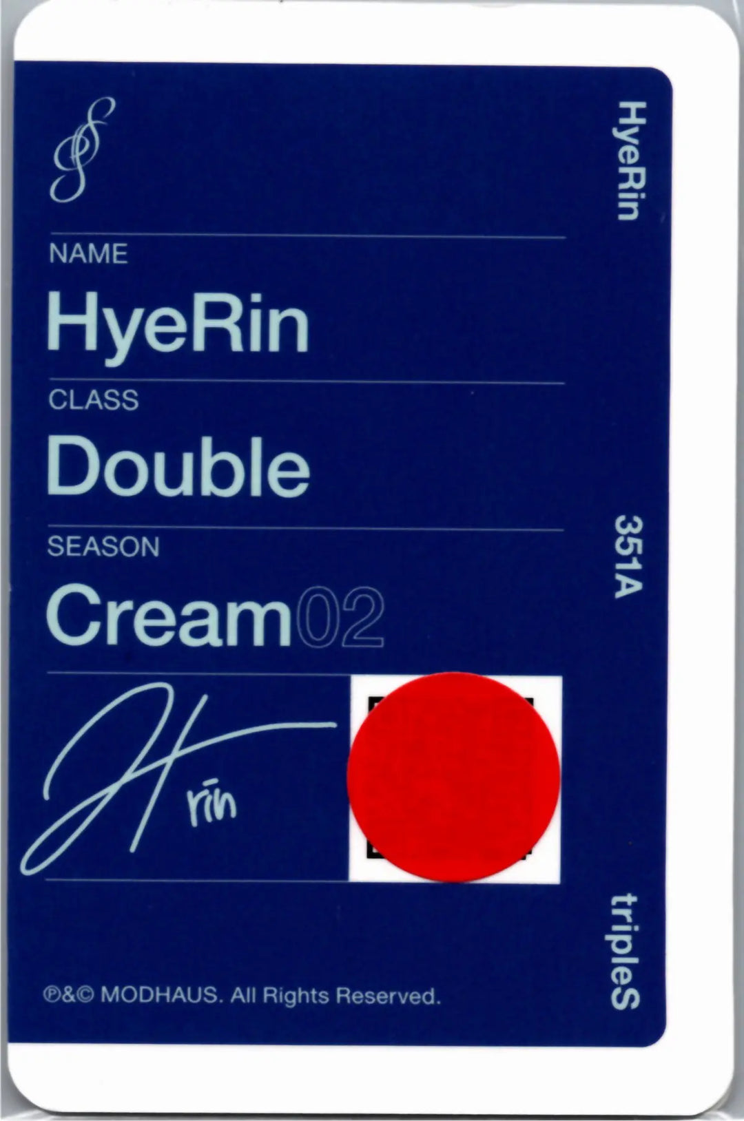 tripleS - tripleS World Tour  <ANDLESS > Cream02 Double Class Objekt (Only ANDLESS) (351A) [UNSCANNED] [26.10.12]