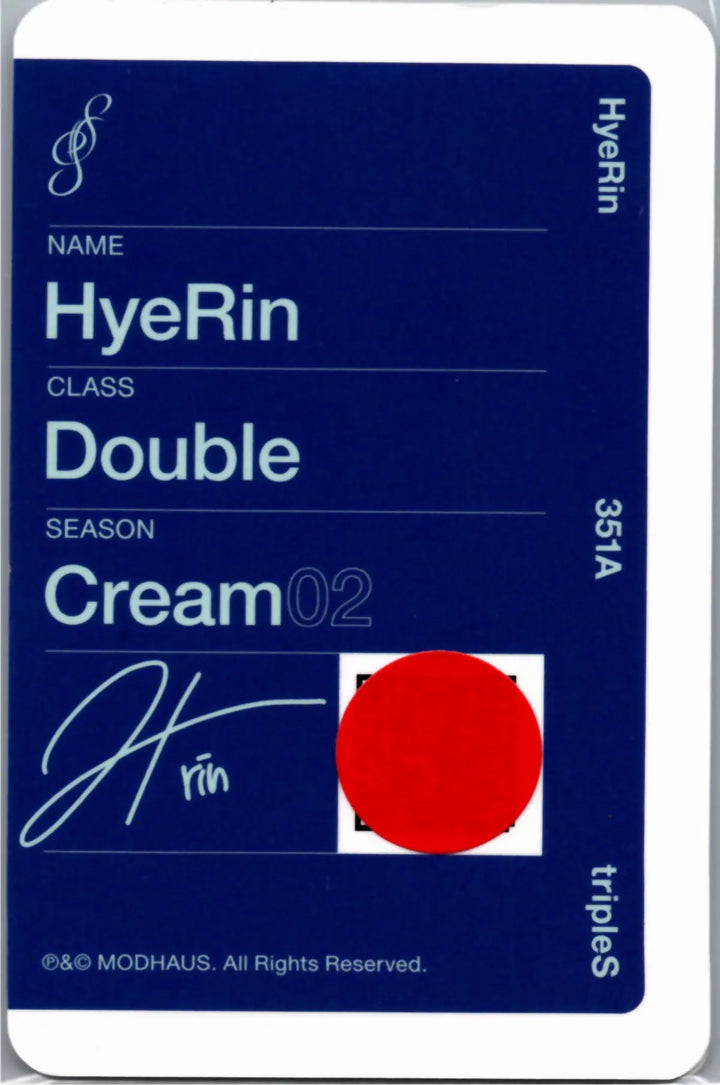 tripleS - tripleS World Tour  <ANDLESS > Cream02 Double Class Objekt (Only ANDLESS) (351A) [UNSCANNED] [26.10.12]