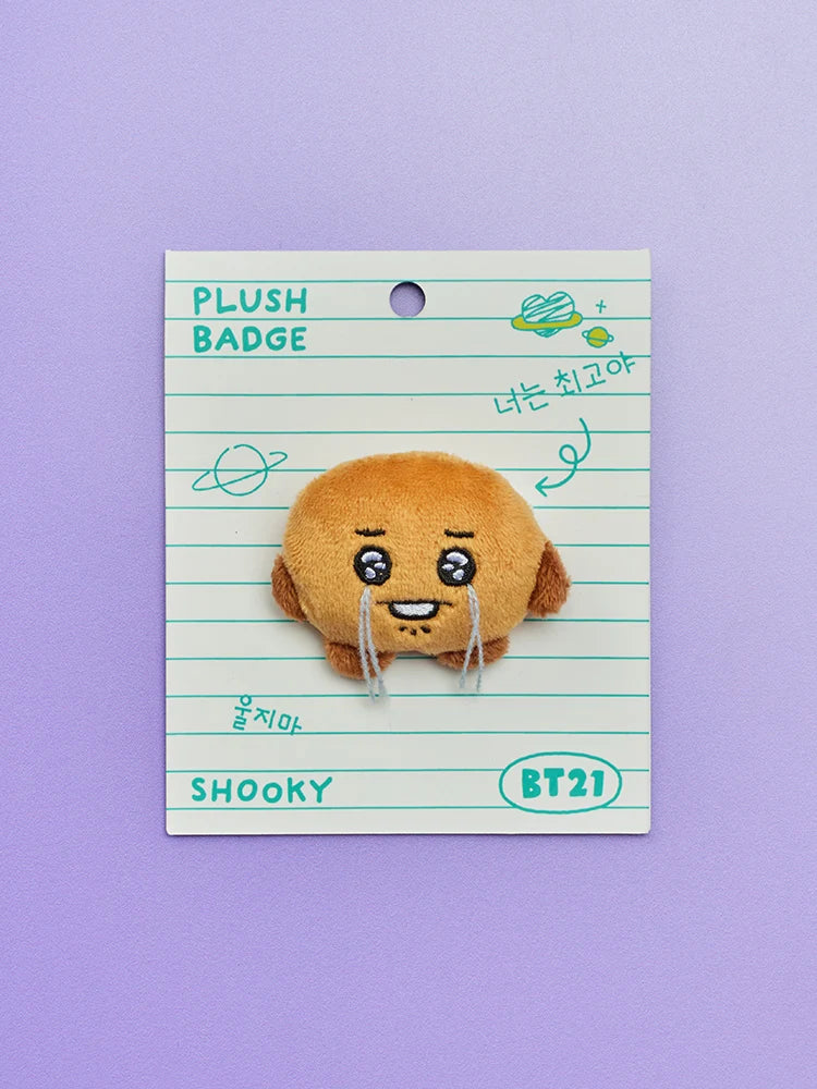 [Pre-Order] BT21 - Boo-Hoo Face Plush Brooch [Today&
