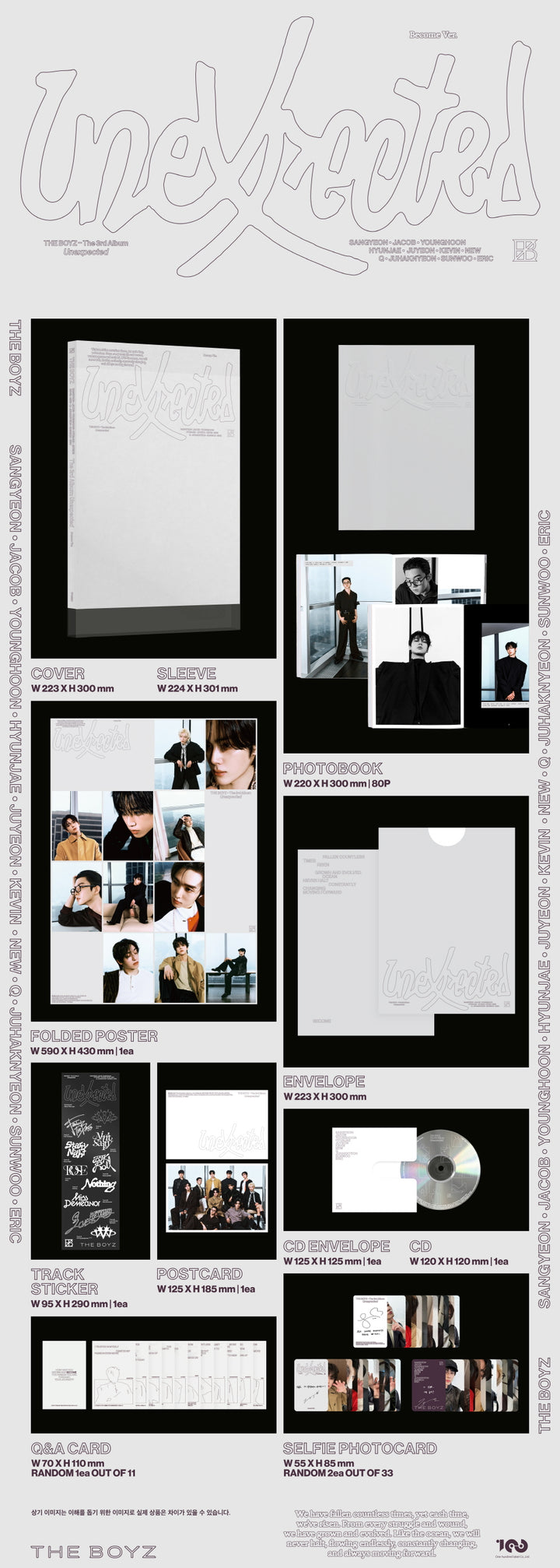 [B2B] THE BOYZ - The 3rd Album [Unexpected] (Photobook Ver.) / 더보이즈 (THE BOYZ) - The 3rd Album [Unexpected] (Photobook Ver.)