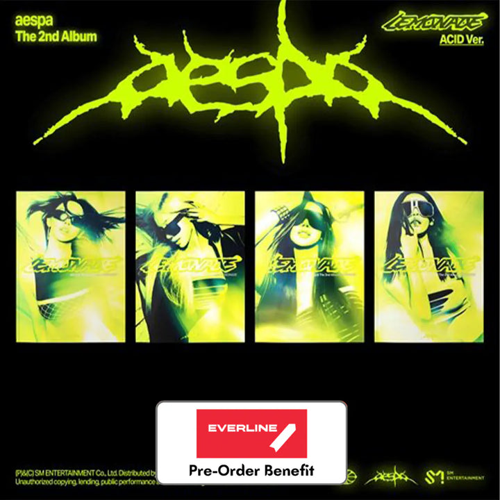 [Pre-Order] AESPA - THE 2nd Album [LEMONADE] (ACID Ver.) + LuckyDraw Event R2 (Choose Version)