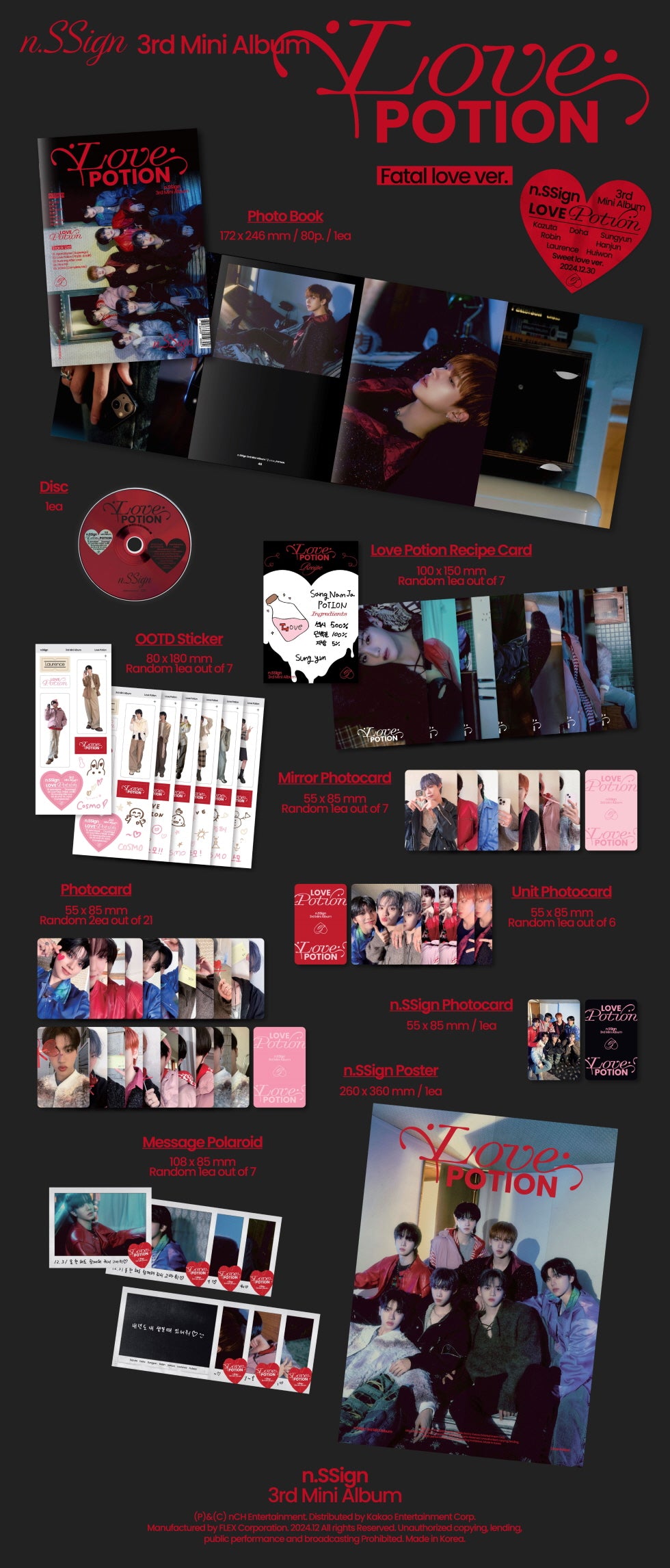 [B2B] n.SSign - Love Potion (3rd Mini Album) /  엔싸인 n.SSign - 미니 3집 [Love Potion]