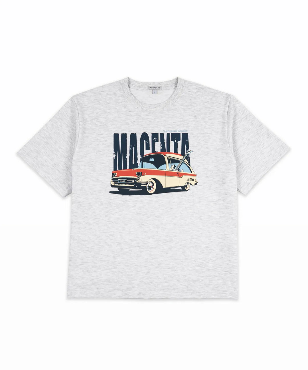 **QWER -Magenta Base Road Tour T-shirt (Melange)