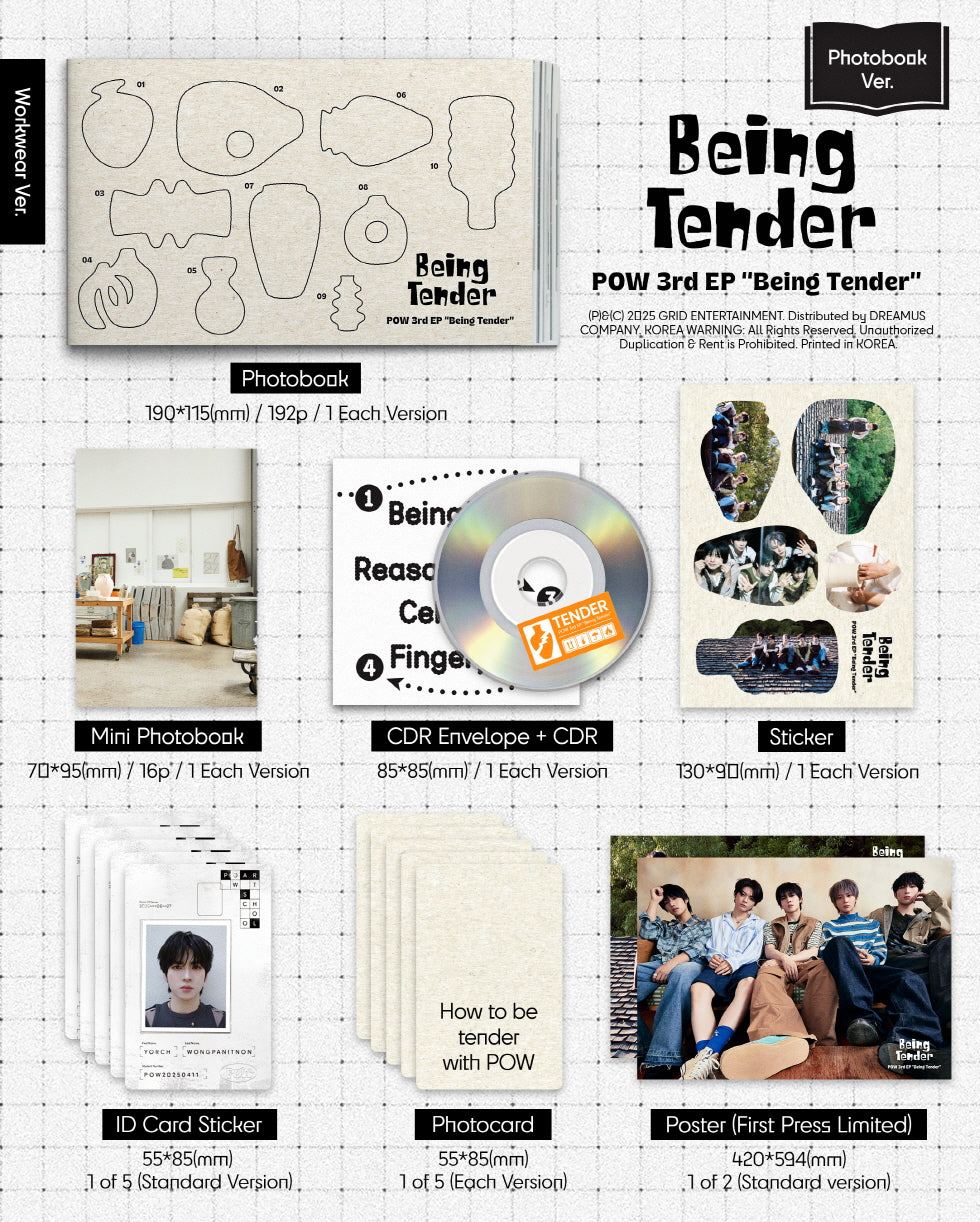 [B2B] POW (파우) - Mini Album Vol. 3 [Being Tender] / POW (파우) - 미니3집 [Being Tender]