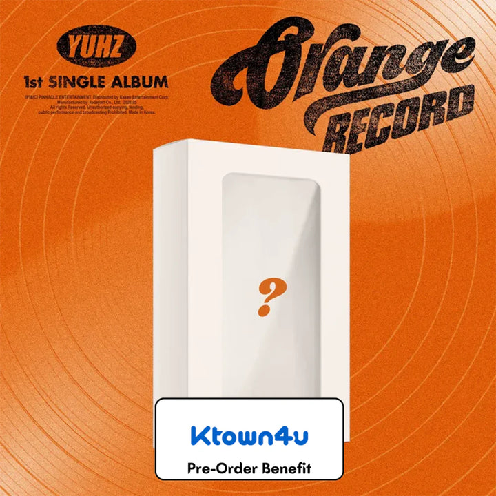 [Pre-Order] YUHZ - 1st Single Album [Orange Record] (RECORD ver.) + Pre-Order Benefit (Choose Version)