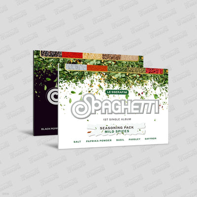** LE SSERAFIM - 1st Single Album 'SPAGHETTI' [Weverse Albums Ver.] (Random / Set)