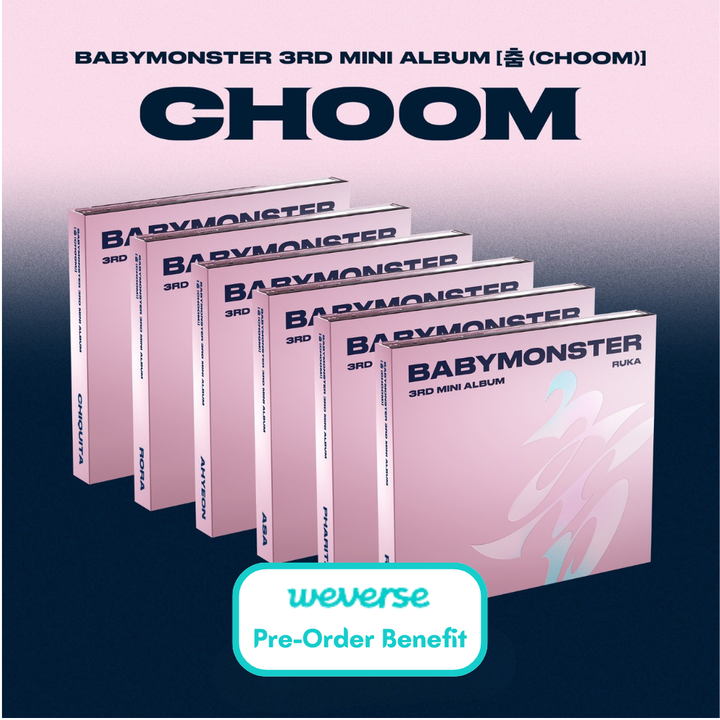[PRE-ORDER] BabyMonster - 3rd Mini "Choom" (Jewel Ver.) + Pre-Order Benefit
