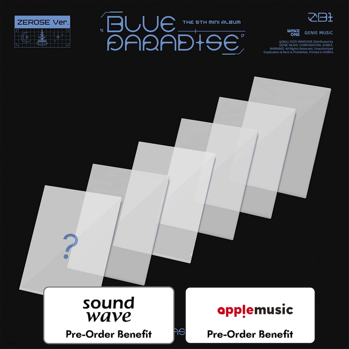 **[Pre-Order] ZEROBASEONE - Mini 5th Album " BLUE PARADISE "+ Pre-Order Benefit [ZEROSE Ver.](Random/Set)