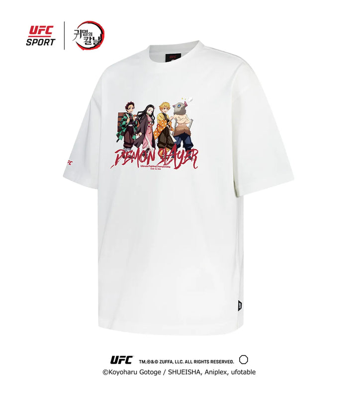 Demon Slayer: Kimetsu no Yaiba - Kamado Crew Relaxed fit Short-sleeved T-shirt White