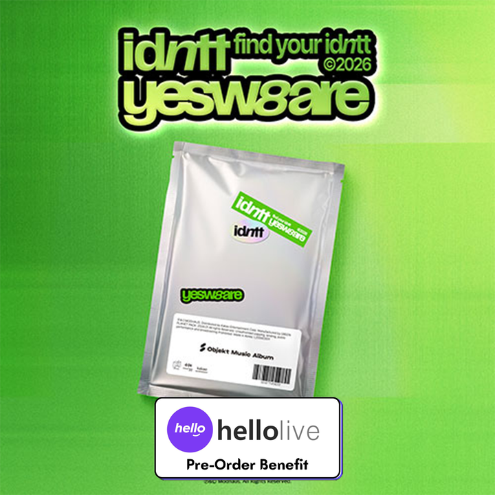**[Pre-Order] Idntt - "yesweare" [Objekt Music Album ver.] + Pre-Order Benefit (Choose Ver.)