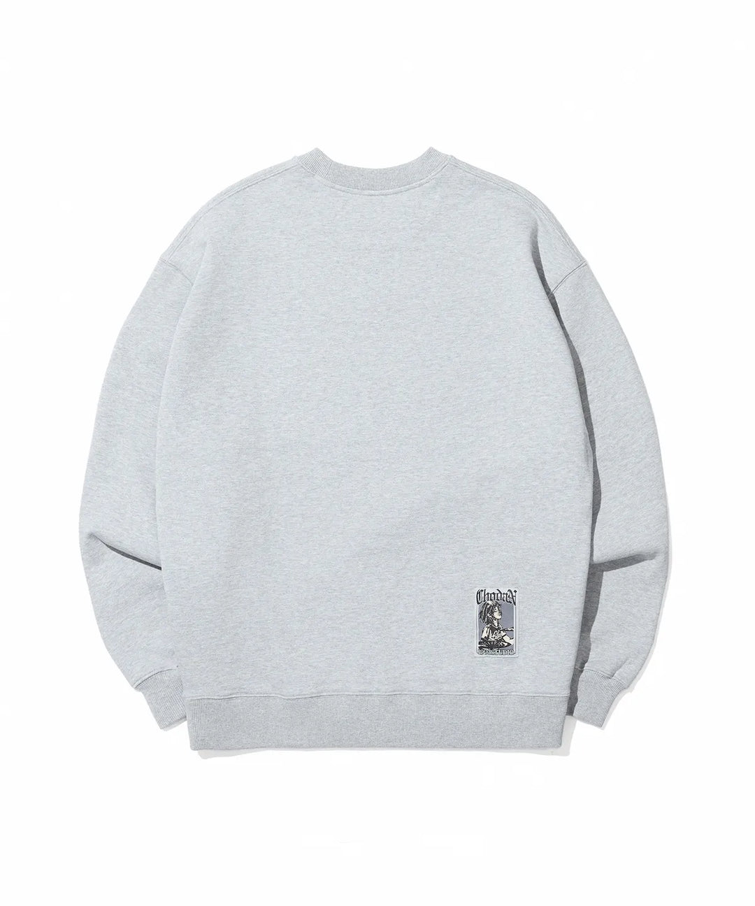 **QWER -Chodan Vintage Graphic Sweatshirt_Gray