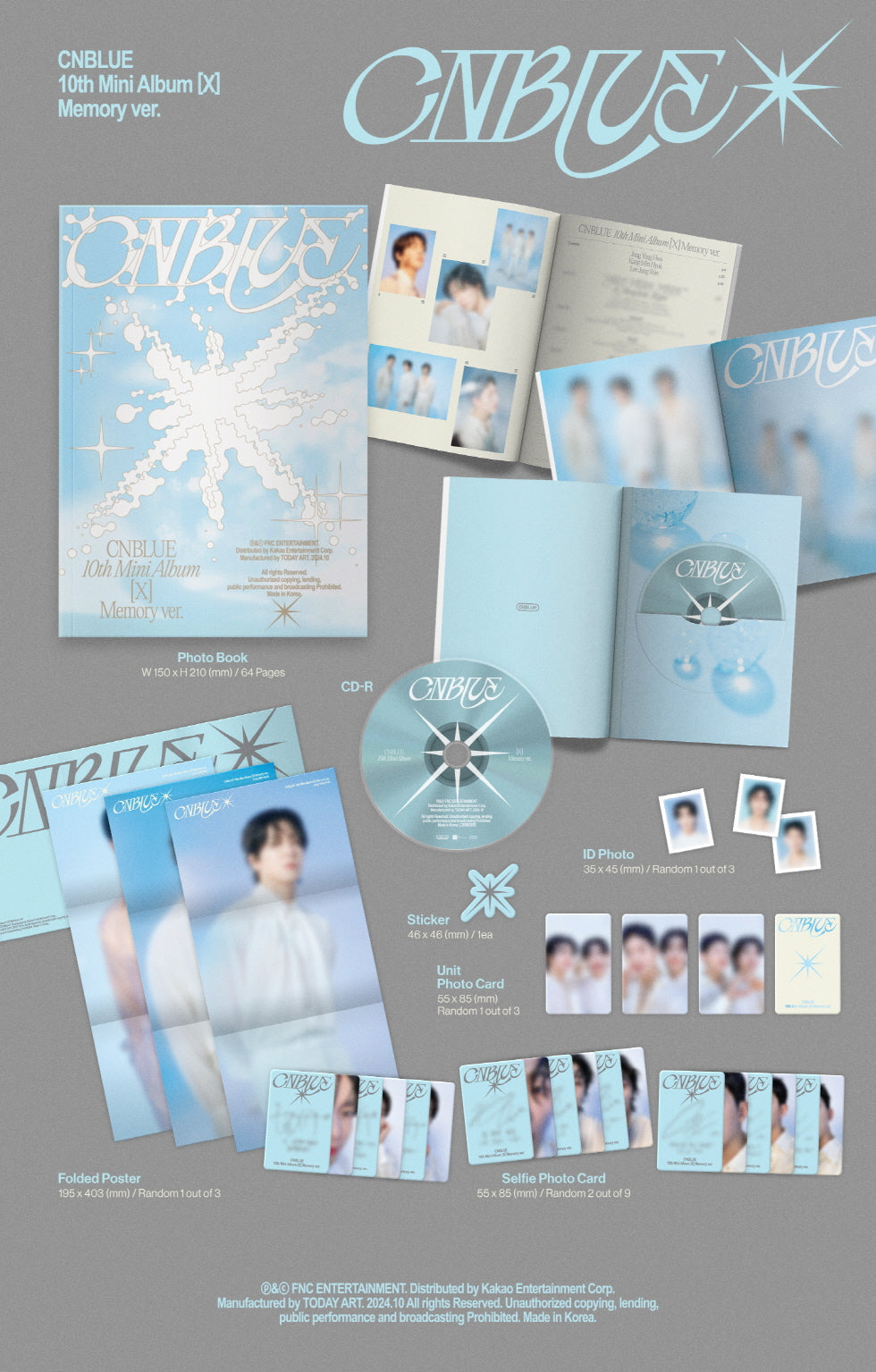 [B2B] CNBLUE - 10th Mini Album [X] / 씨엔블루 (CNBLUE) - 미니 10집 [X]
