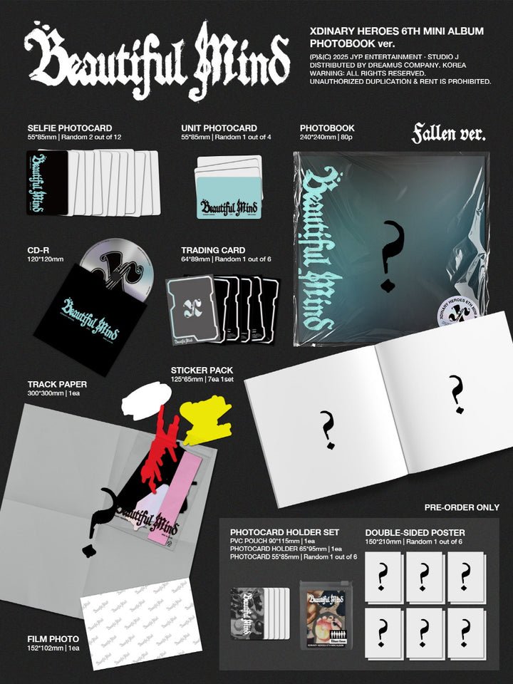 [B2B] Xdinary Heroes - 6th Mini Album [Beautiful Mind] / 엑스디너리 히어로즈 (Xdinary Heroes) - 미니 6집 [Beautiful Mind]