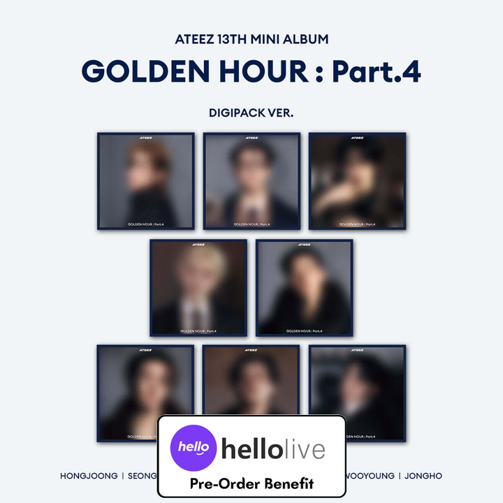**[Pre-Order]  ATEEZ-GOLDEN HOUR : Part.4 (DIGIPACK VER.)(Random/SET)