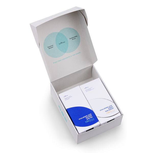 ** [ISNTREE][NCT JAEMIN BOX] JAEMIN 4-Cut Photo&Stickers + HYALURONIC ACID WATERY SUN GEL 50ml + FRESH SUN SERUM 50m