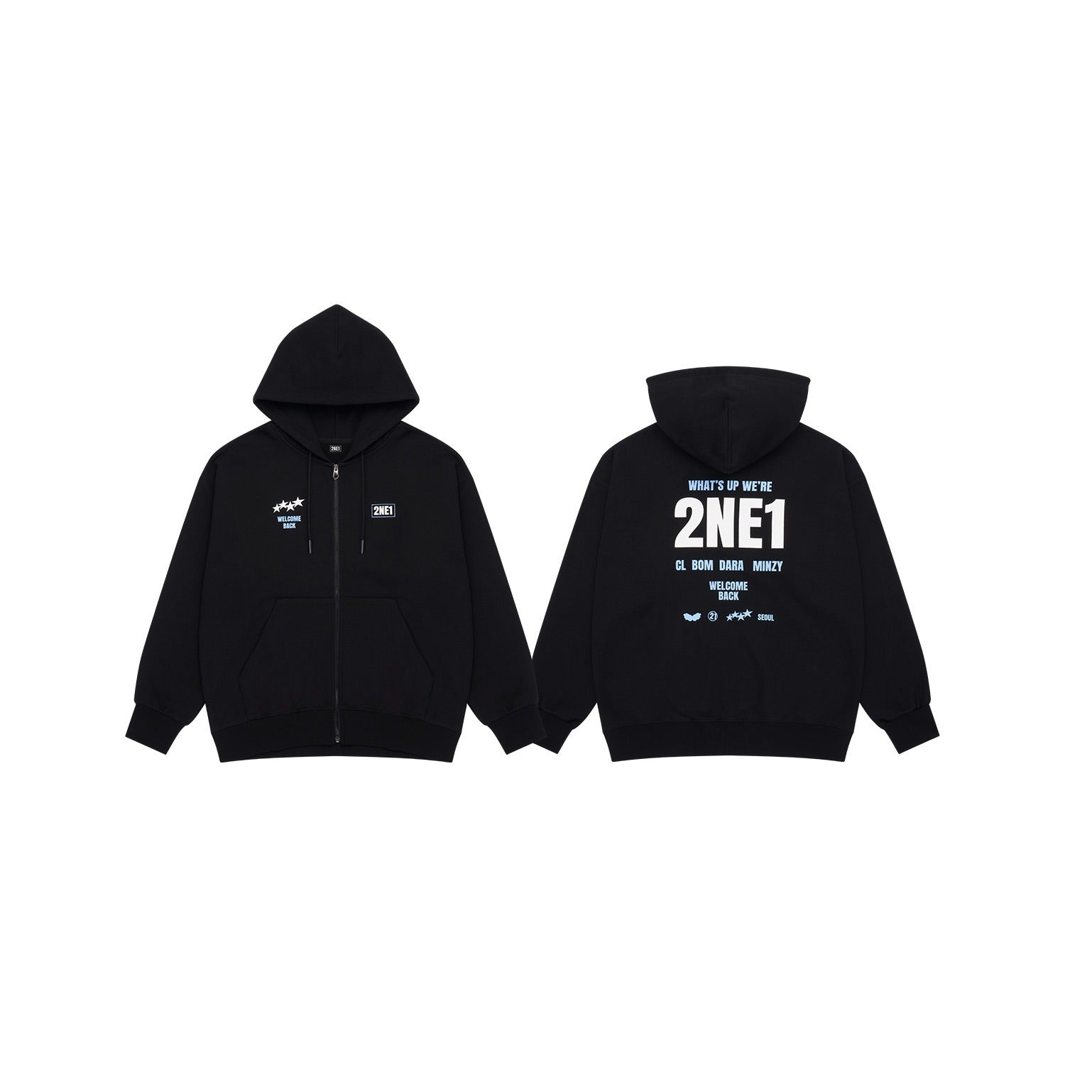 2NE1 – [WELCOMEBACKENCORE] EMBOSSED SWEATSHIRT | KPOPMART.COM