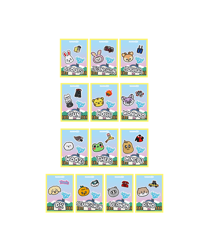 **[Pre-Order] SEVENTEEN - NANA bnb Official MD [Velcro Patch Set (4 PCS)]