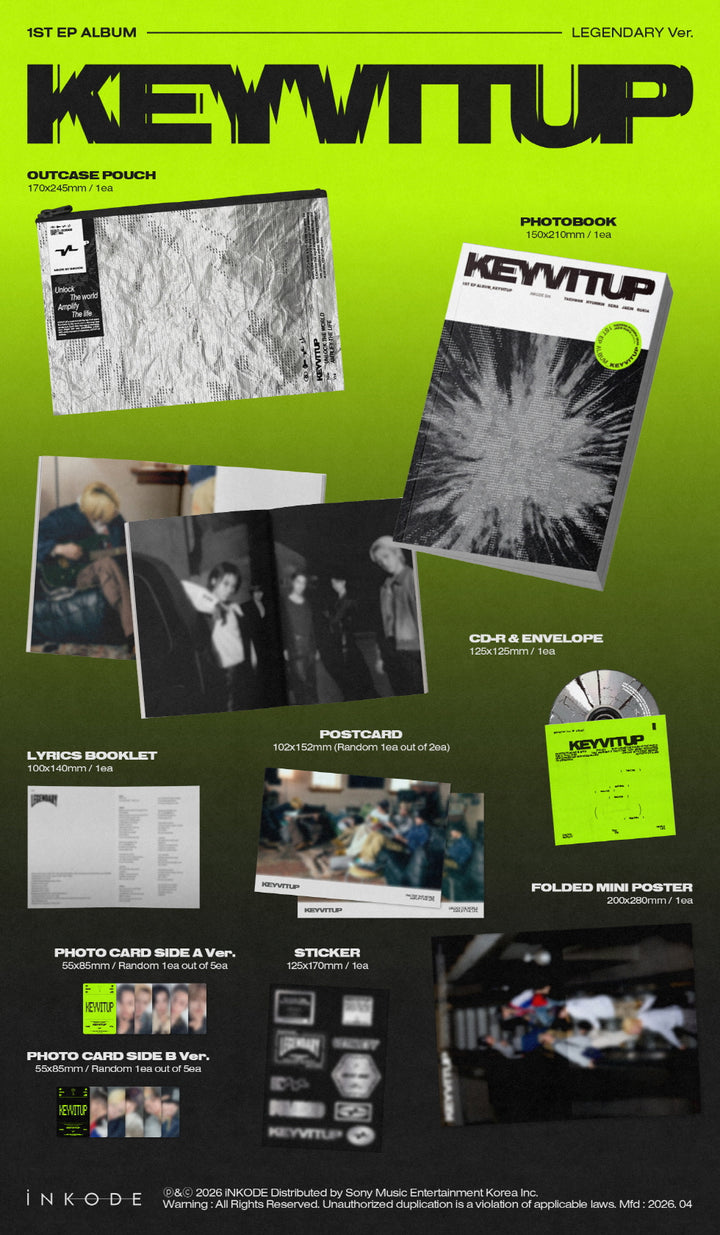 [B2B] KEYVITUP (키빗업) - EP Vol. 1 [KEYVITUP] (Random Ver. of 2) / [쇼핑몰] KEYVITUP (키빗업) - EP 1집 [KEYVITUP] 2종 중 랜덤