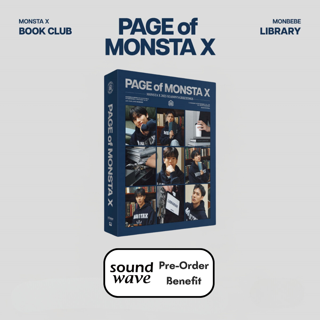 [Pre-Order] Monsta X - 2025 Season's Greetings "Page of Monsta X" + Pre-Order Benefit