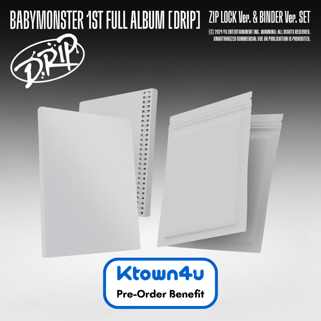 [Pre-Order] BabyMonster - 1st Full "Drip" + Pre-Order Benefit (Random / Set) - HALLYUSUPERSTORE