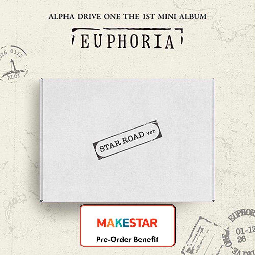 **[Pre-Order] ALPHA DRIVE ONE - 1st Mini Album 'EUPHORIA' + Pre-Order Benefit  (STAR ROAD Ver.)(Choose Version)