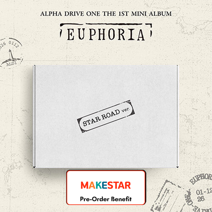 **[Pre-Order] ALPHA DRIVE ONE - 1st Mini Album 'EUPHORIA' + Pre-Order Benefit  (STAR ROAD Ver.)(Choose Version)