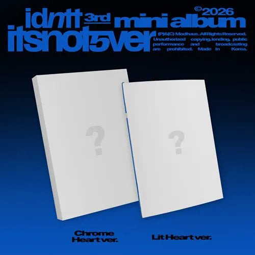 [Pre-Order] idntt - 2nd Mini Album <itsnotover> [Choose version]