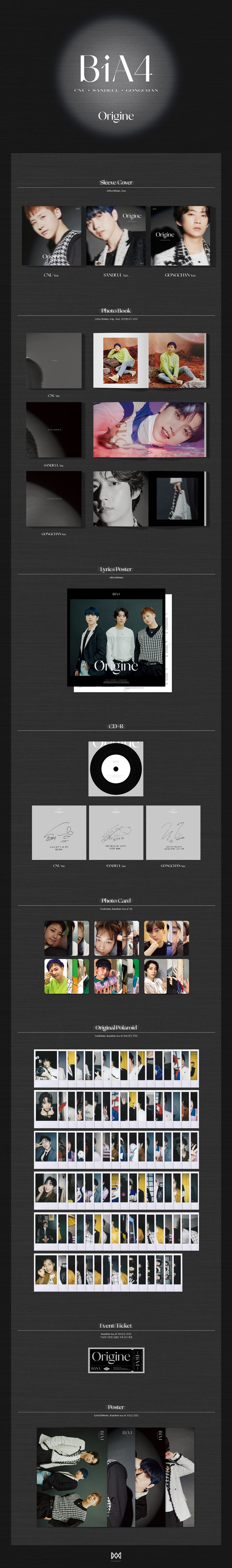 [B2B] B1A4 - Origine (4th Full Album) / 비원에이포 (B1A4) - ORIGINE
