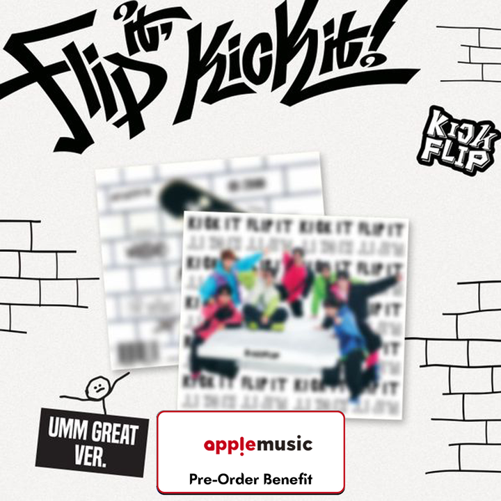 [Pre-Order] KickFlip - Mini 1st "Flip it, Kick it!" + Pre- Order Benefit [UMM GREAT ver.]**