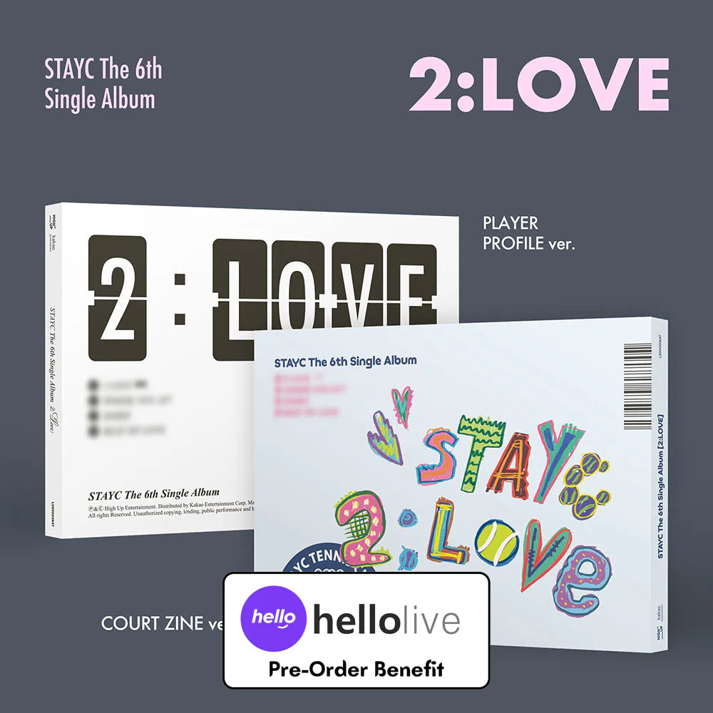 [Pre-Order] STAYC -  6th Single Album "2:LOVE" [Photobook Ver.] + Pre-Order Benefit (Choose Version)