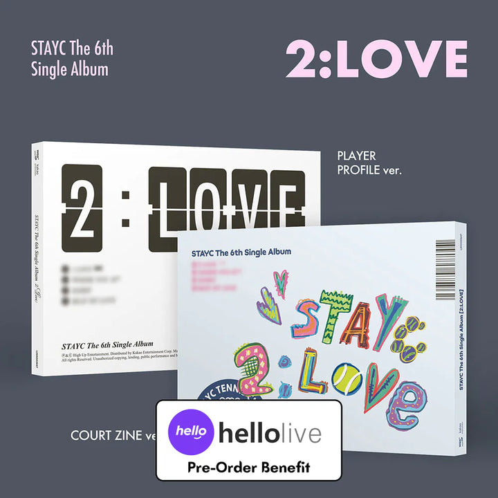 [Pre-Order] STAYC -  6th Single Album "2:LOVE" [Photobook Ver.] + Pre-Order Benefit (Choose Version)