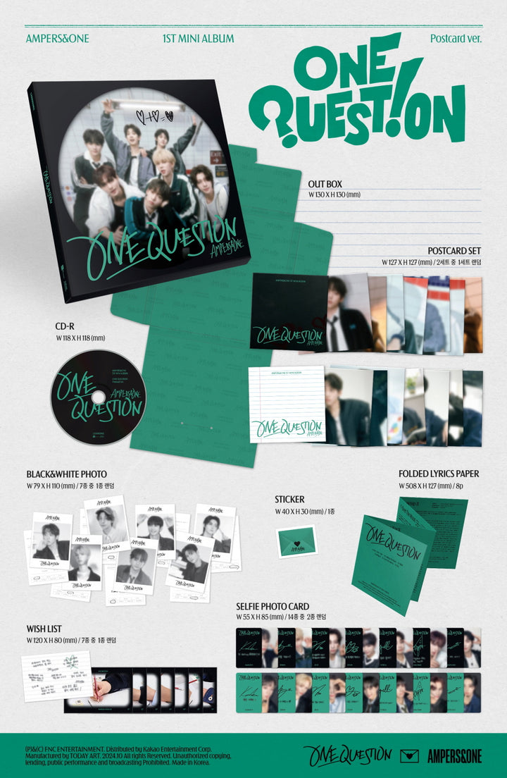 [SOLD OUT] 앰퍼샌드원 (AMPERS&amp;ONE) - 미니 1집 [ONE QUESTION]