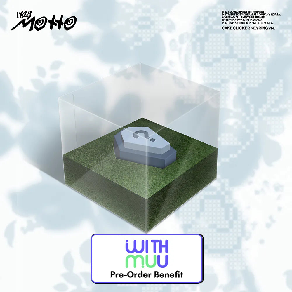 [Pre-Order]  ITZY - Motto (CAKE CLICKER KEYRING Ver.) + Pre-Order Benefit (Choose Version)