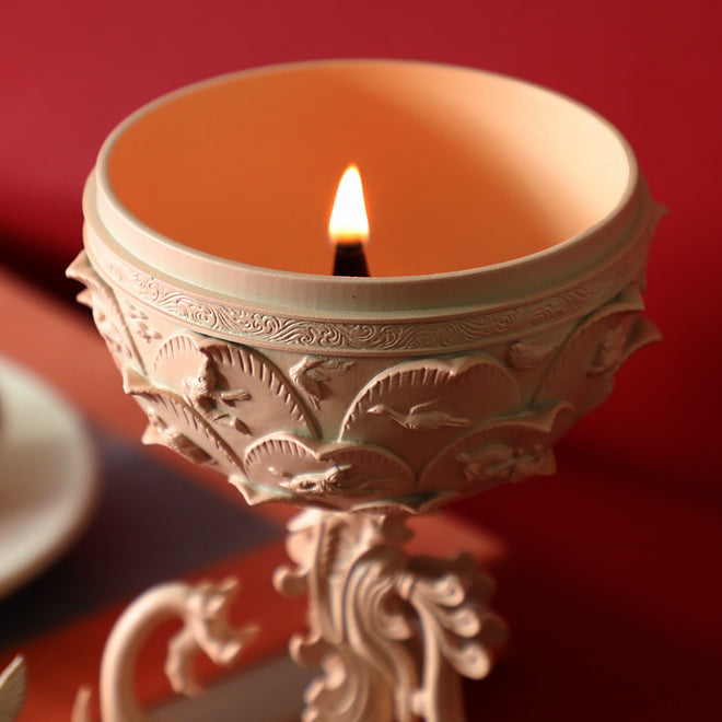 **  Gilt-bronze incense burner miniature