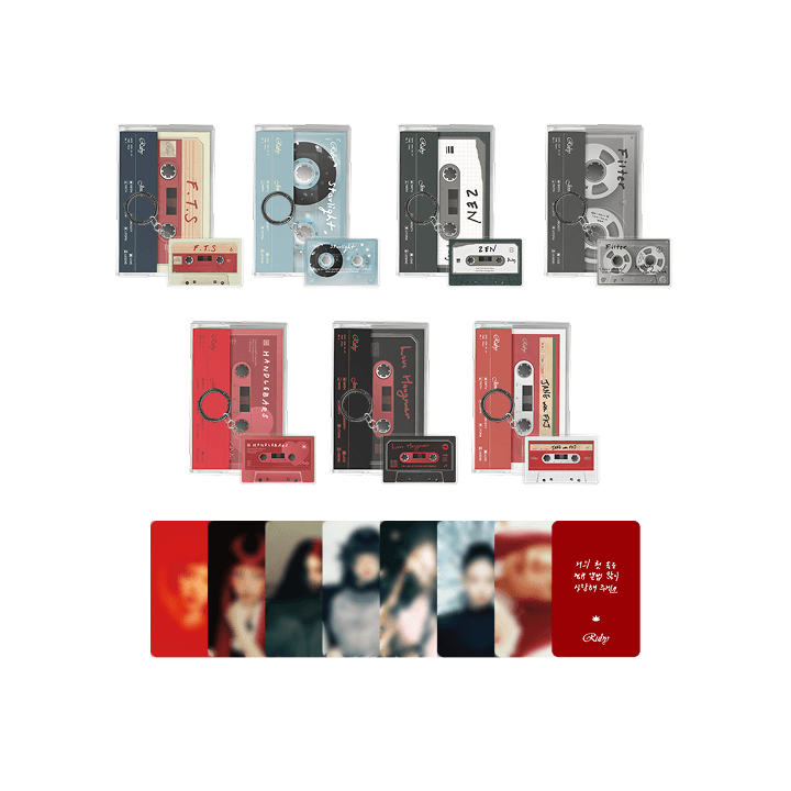 **[Pre-Order] JENNIE(of BLACKPINK)  - "Ruby" Official MD [Cassette Tape Keyring + Photocard Random]