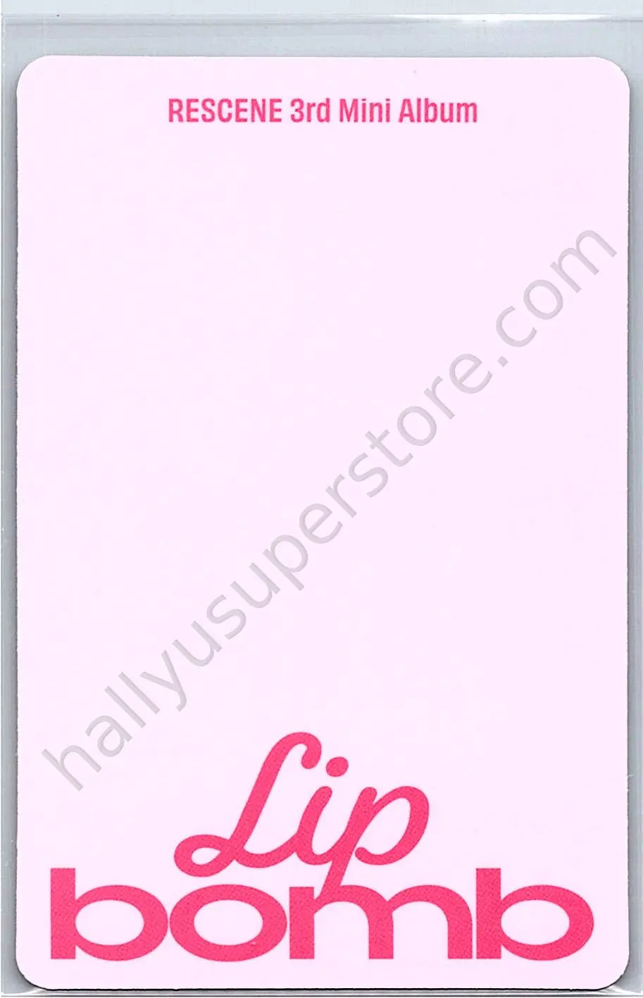 RESCENE - Woni - lip bomb album photocard qr version tint version