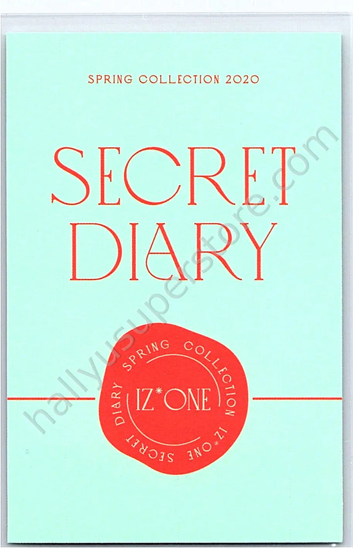 IZ*ONE - Jo Yuri - SPRING COLLECTION 2020 “SECRET DIARY” calendar version polaroid set