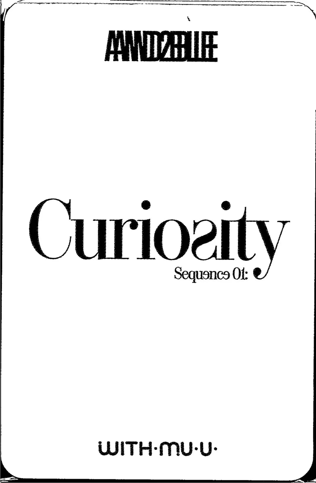 AND2BLE "Sequence 01: Curiosity" - Withmuu Lucky Draw Event Photocard, Polaroid type Photocard [26.08.03]