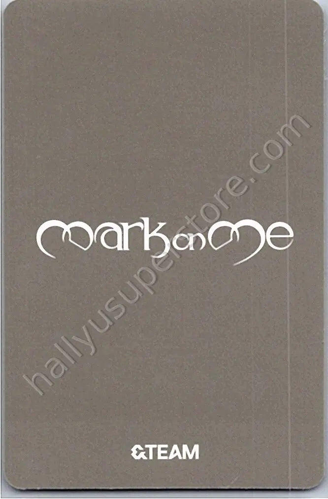 &amp;TEAM - K - Mark on Me A version album photocard solo jacket version