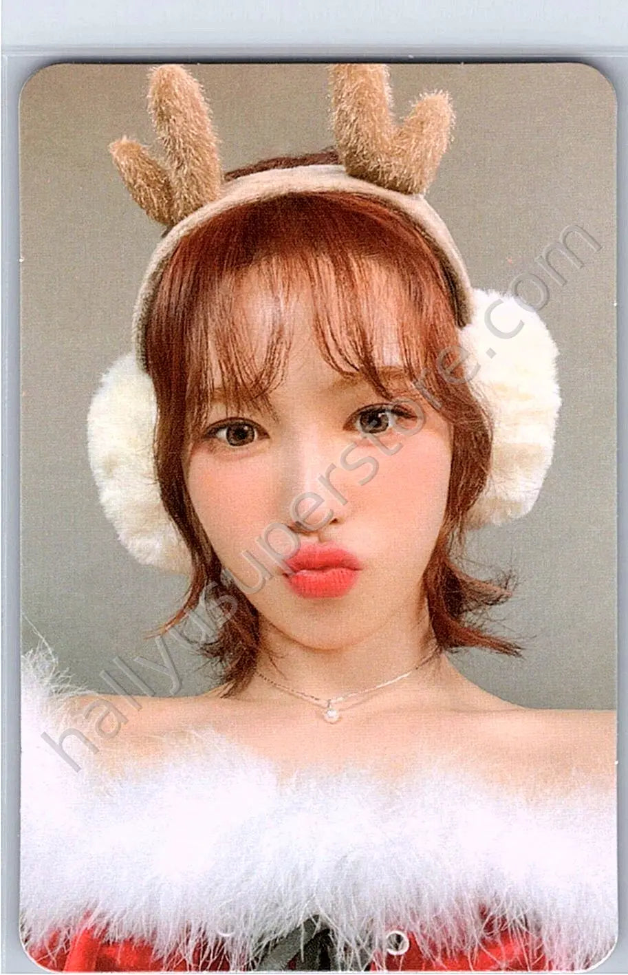 Red Velvet - Wendy - Pink Christmas 2022 version trading card