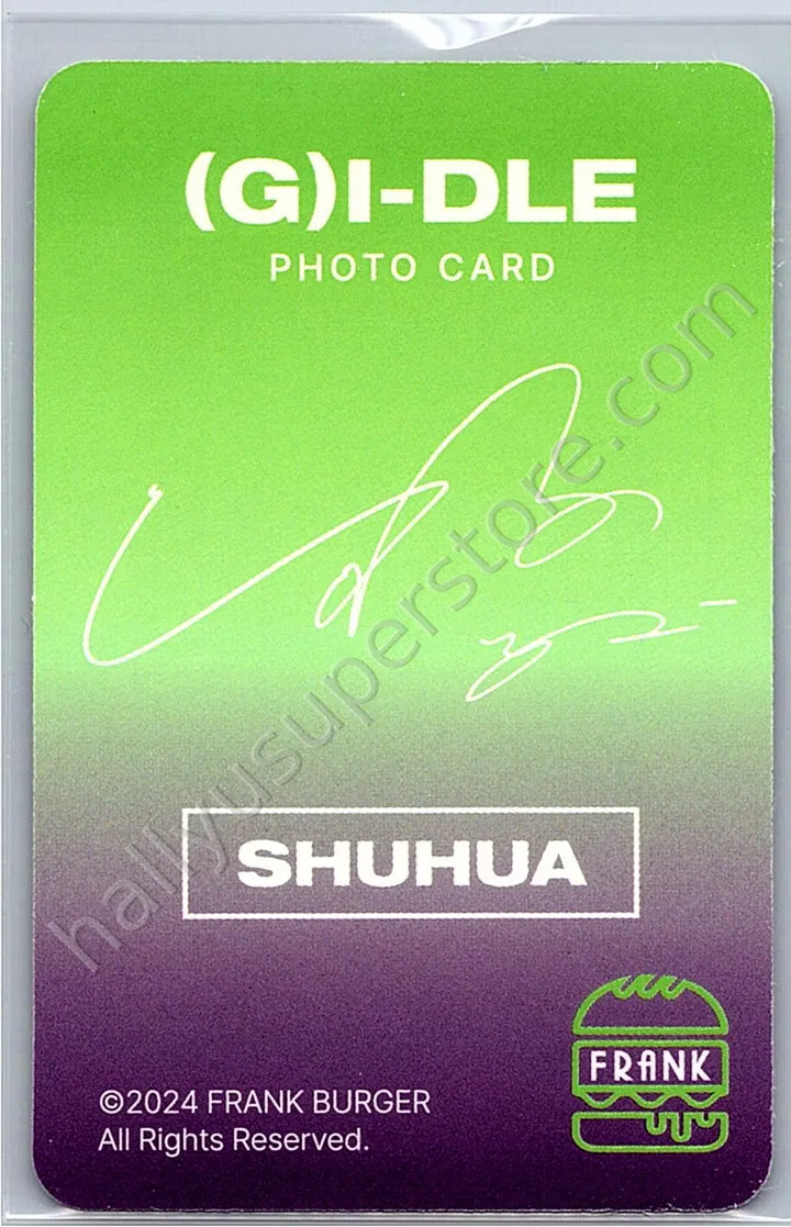 i-dle - Shuhua - (G)I-DLE x Frank Burger brand collaboration photocard set round 1
